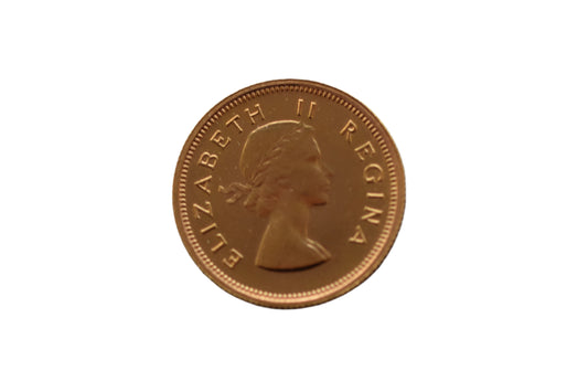1953 South Africa QE II Half Pound (Half Sovereign) Gold Coin