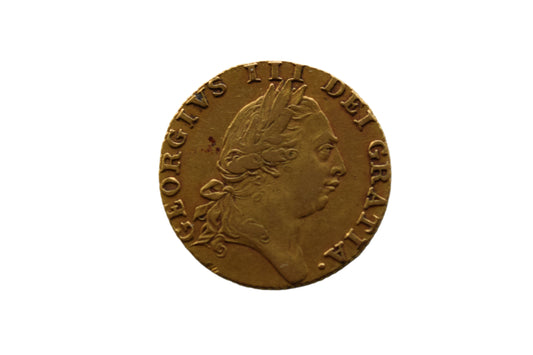 1787 Georgius III Spade Guinea Gold Coin