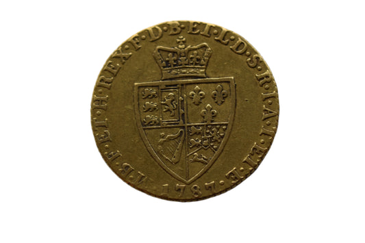 1787 Georgius III Spade Guinea United Kingdom Gold Coin