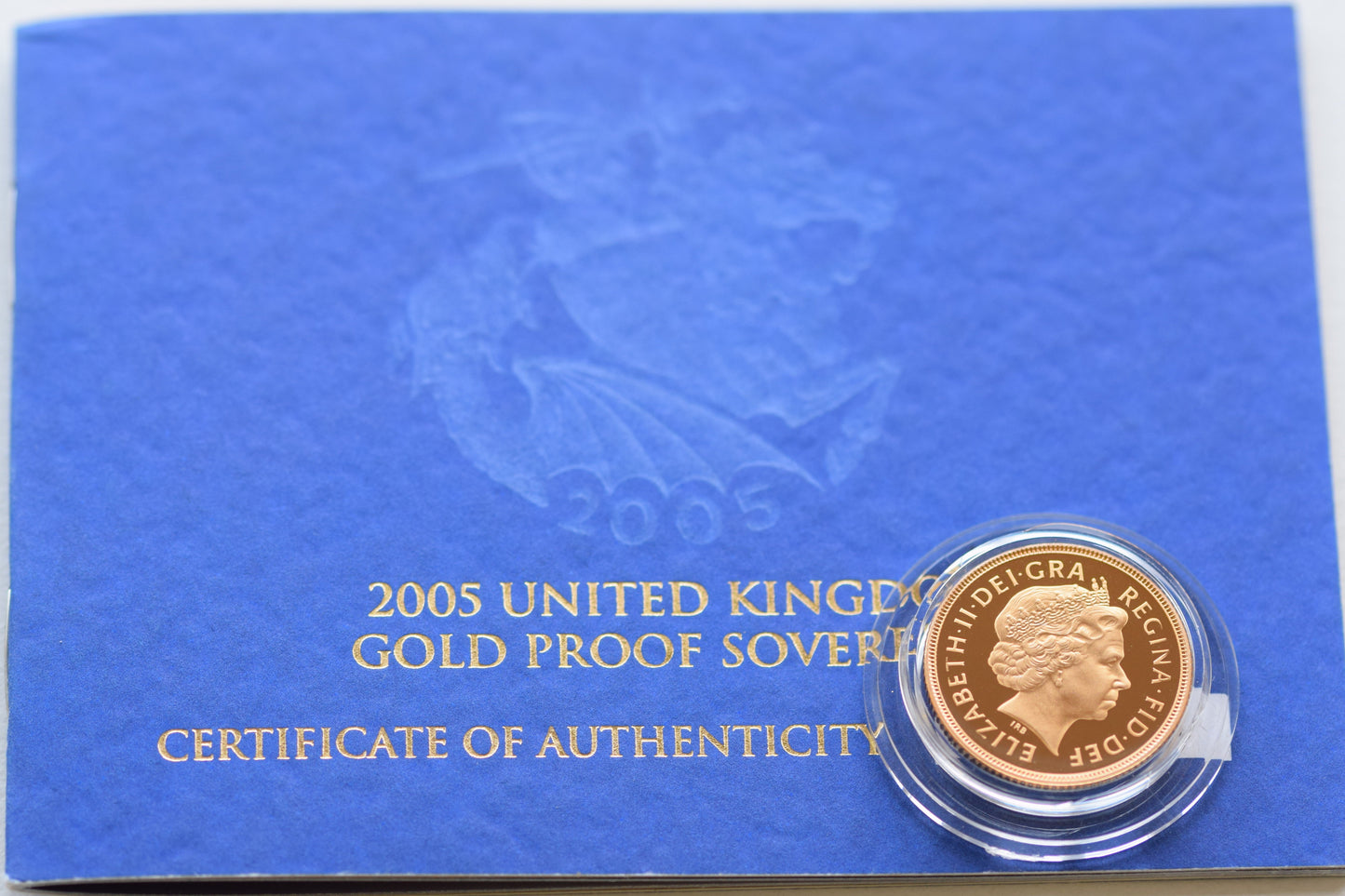 2005 RM George and Dragon Gold Proof Sovereign