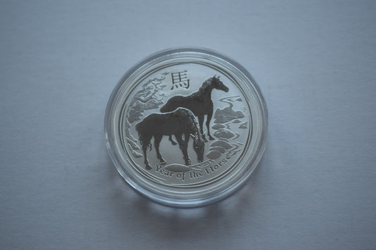 2014 Australia Mint Year Horse Lunar Series 2 - 1 oz 999 Silver Coin