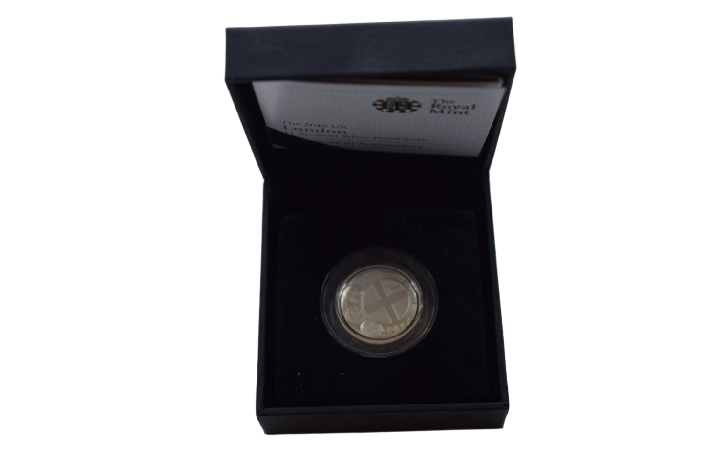 2010 Piedfort London Silver Proof £1 Coin Box COA