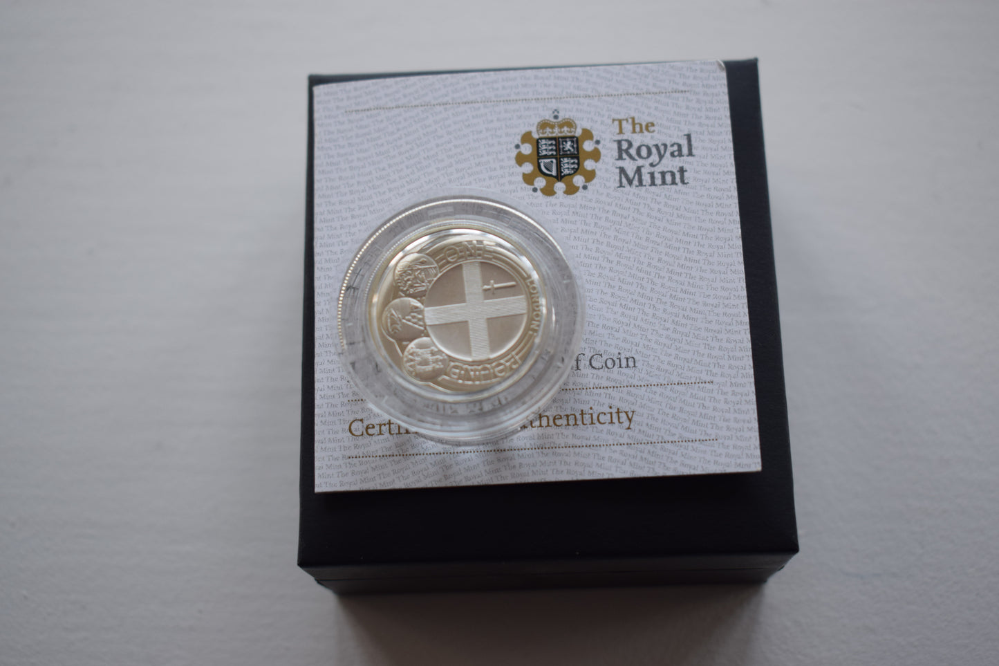 2010 Piedfort London Silver Proof £1 Coin Box COA