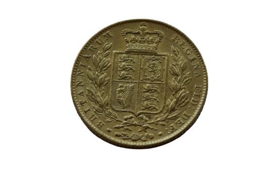 1843 Queen Victoria Young Head Shield Gold Sovereign