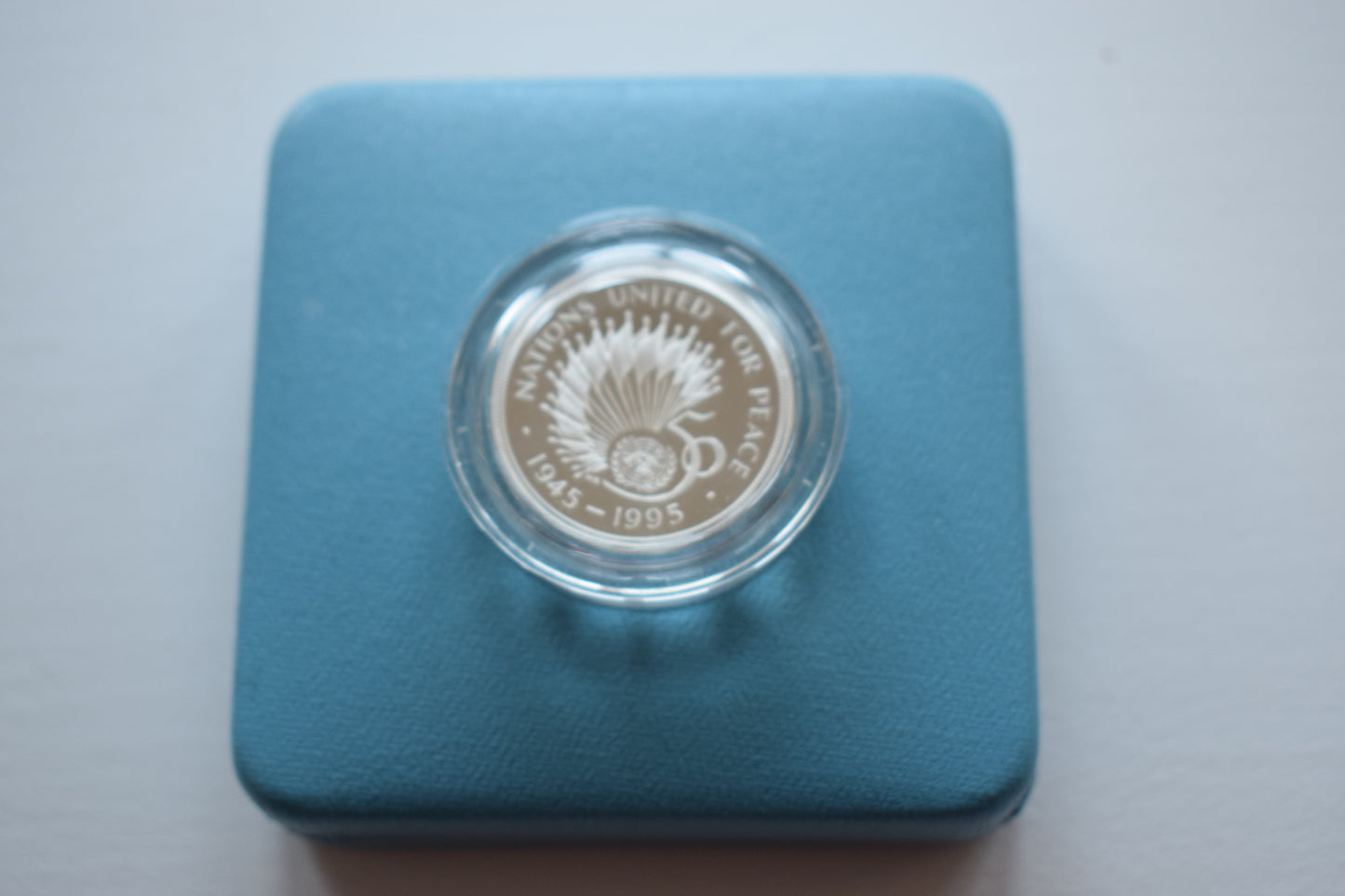 1995 Royal Mint 50th Anniversary of the United Nations £2 Silver Proof coin Box COA