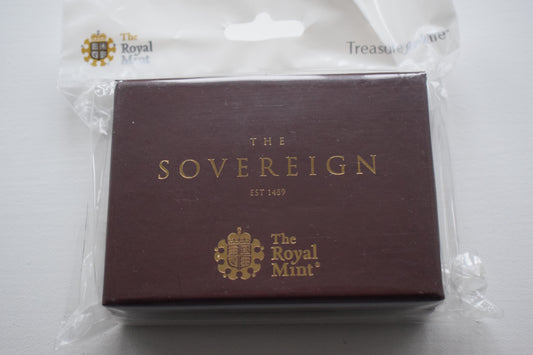 2019 Royal Mint QE II Gold sovereign India Mint Box COA