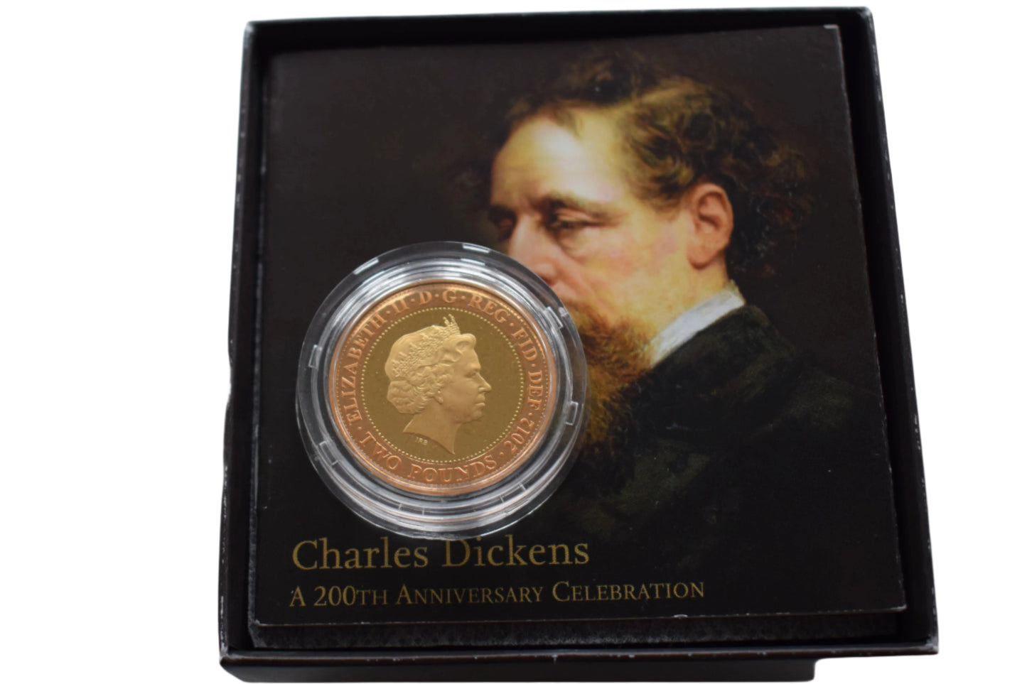 2012 Royal Mint Charles Dickens £2 Gold Proof Coin