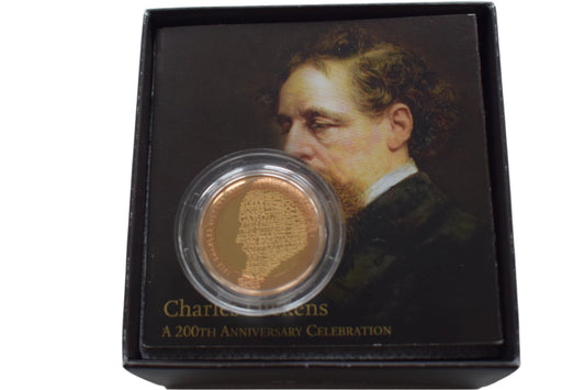 2012 Royal Mint Charles Dickens £2 (AGW 14.64 grams) Proof Gold Coin BOX COA