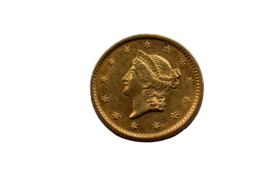 1853 USA One Dollar Gold Coin