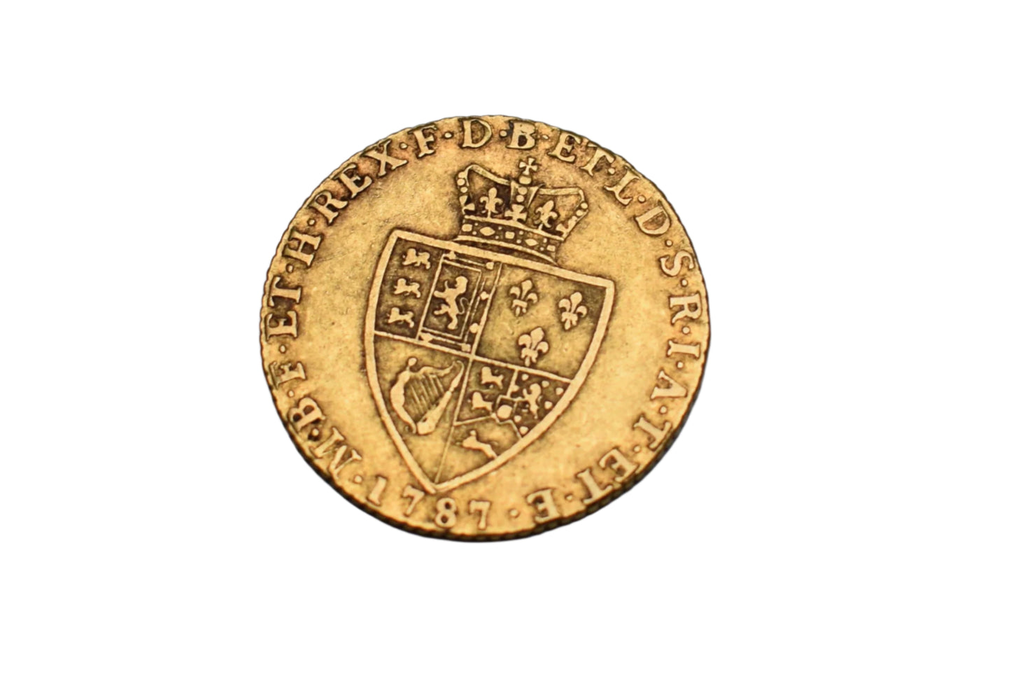 1787 Georgius III Spade Guinea United Kingdom Gold Coin